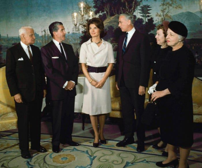 Jacqueline Kennedy at the Diplomatic Reception Room